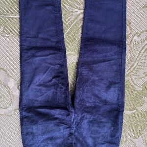 Isaac Mizrahi Deep Blue Corduroy Trousers